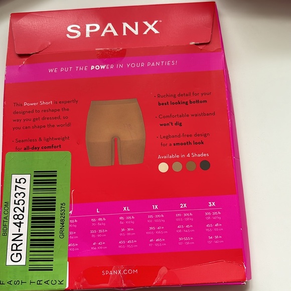 spanx power short Cafe M NWT - Picture 4 of 6
